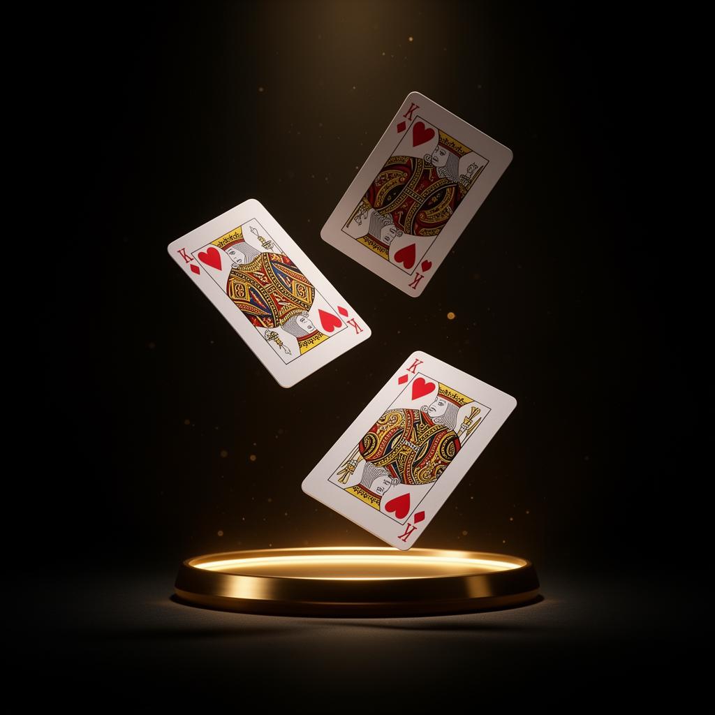 Floating cards illusion